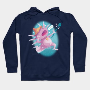 Sleepy Axolotl Wizard Hoodie